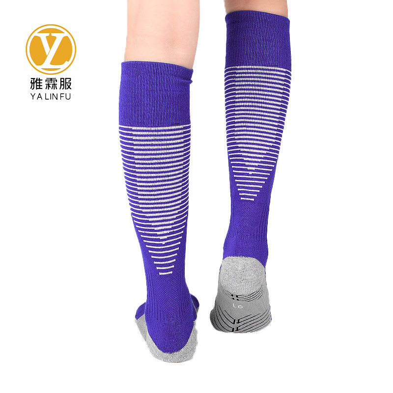 雅霖服 男女长筒吸汗透气足球袜YLFWZ104017 双高清大图
