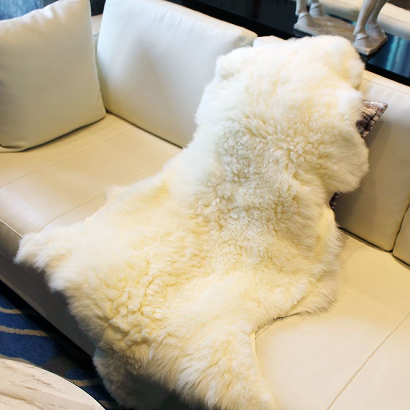 整张羊皮地毯客厅皮毛一体沙发垫羊皮坐垫毯子褥子飘窗垫羊毛垫子