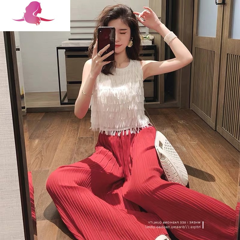 艳如飞三亚旅游衣服出游超仙海边度假拍照沙滩裙女装闺蜜套装旅行穿搭夏套装