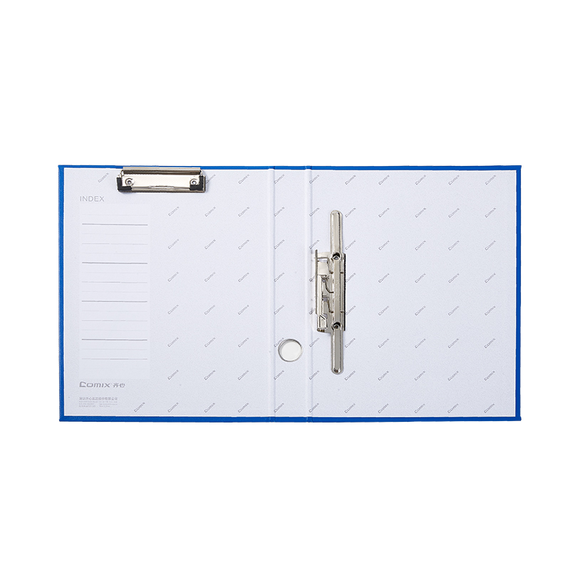 齐心 NO.333 A4 1.5寸 轻便夹 长押夹+平板夹 蓝高清大图