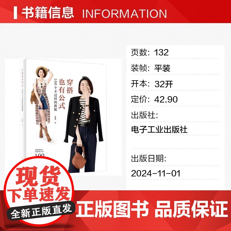 穿搭也有公式 100个不过时的搭配 大洪洪 著 生活百科书籍生活 正版图书籍 电子工业出版社高清大图