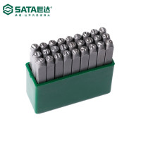世达（SATA）27件套数字冲模钢印字母数字冲模钢印钢铬印号码 90808（6mm）