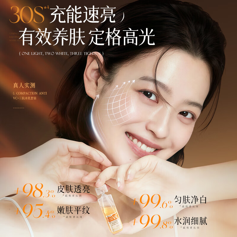 韩方五谷双抗精华液 熊果苷水光焕颜精粹水20ml*10支 紧致抗皱氧糖化暗沉次抛VC亮白驱黄提亮HFST889高清大图