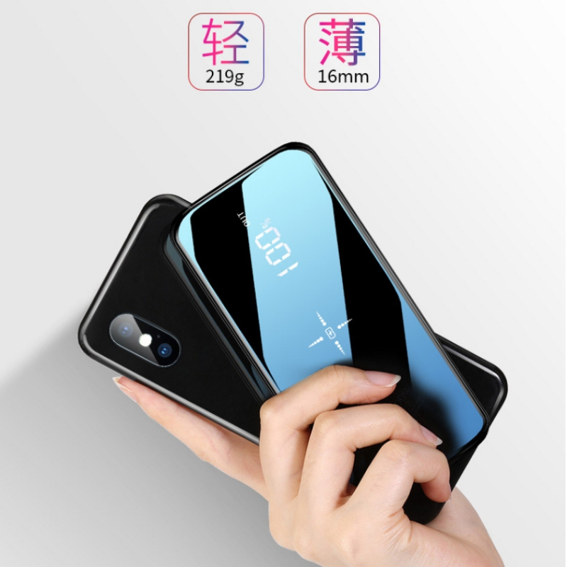SooPii P2 双全屏无线充移动电源 无线充电宝 10000MA 超薄便携手机移动电源