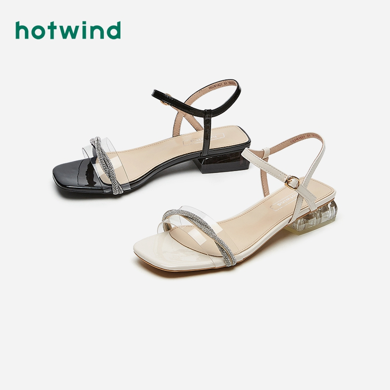 热风女鞋女士时尚凉鞋小清新一字扣带凉鞋h52w1621视频