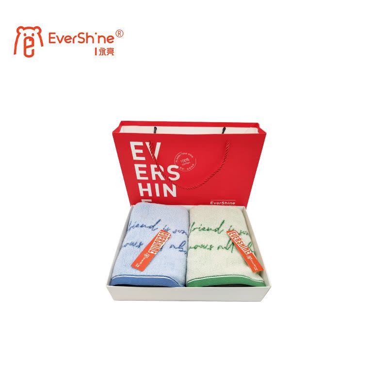 永亮毛巾森系幻想面巾105g 74*34cm两条装/盒图片