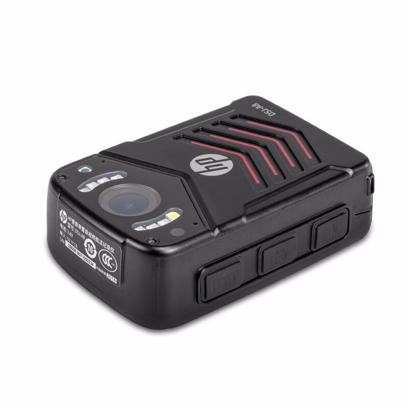 惠普(hp)DSJ-A8执法记录仪 1296P高清红外夜视 3600万像素 黑色 32G高清大图