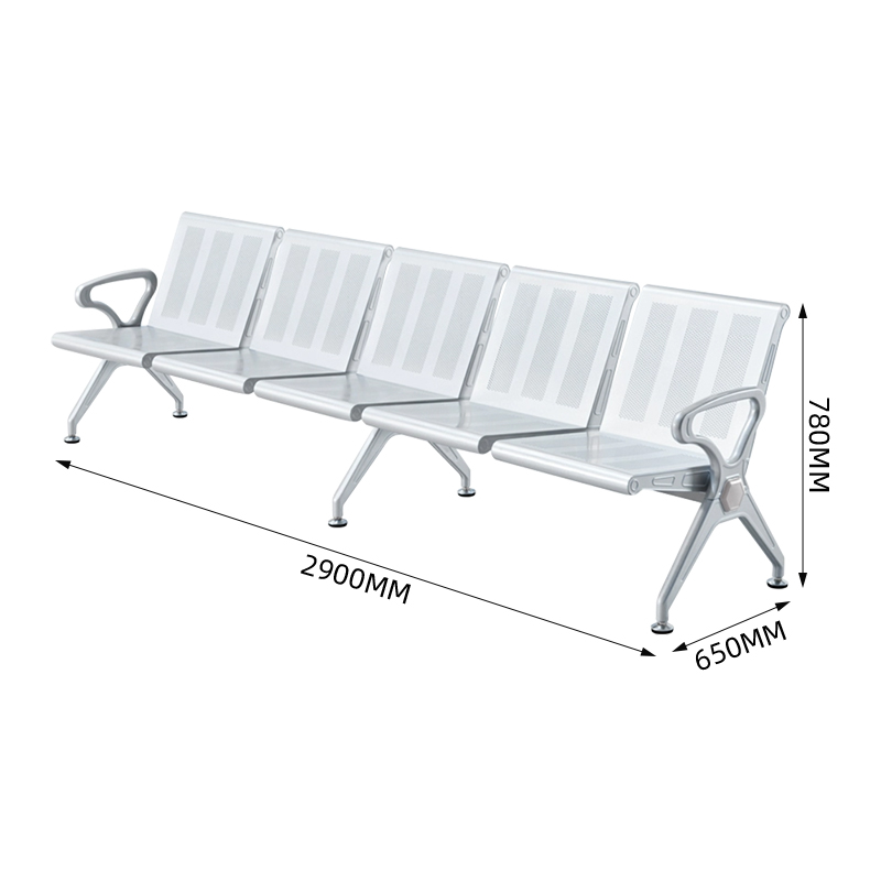 中豫鑫泽 ZYXZ5021022 连排椅机场椅公共座椅长椅等候椅 加厚款五人位高清大图