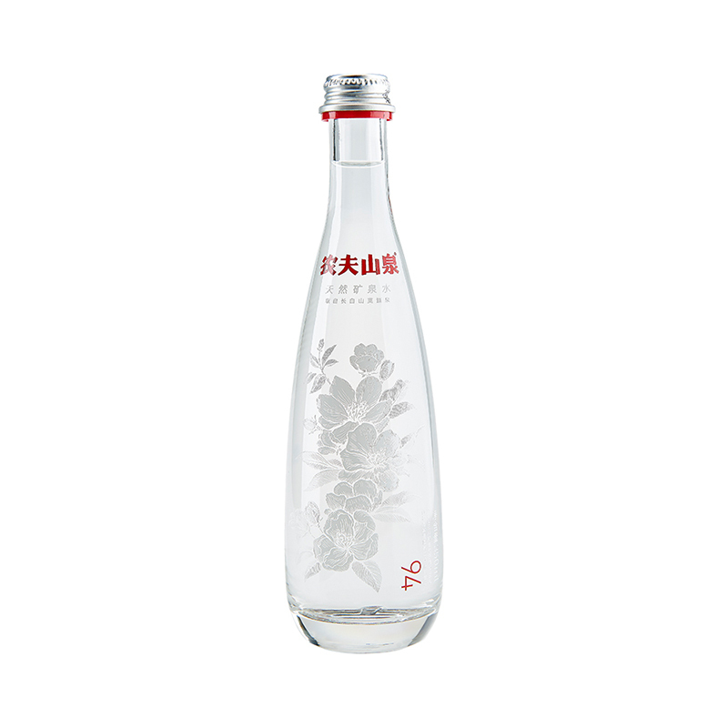 农夫山泉 高端天然矿泉水(玻璃瓶)350ml*8瓶 整箱 8种图案全套礼盒