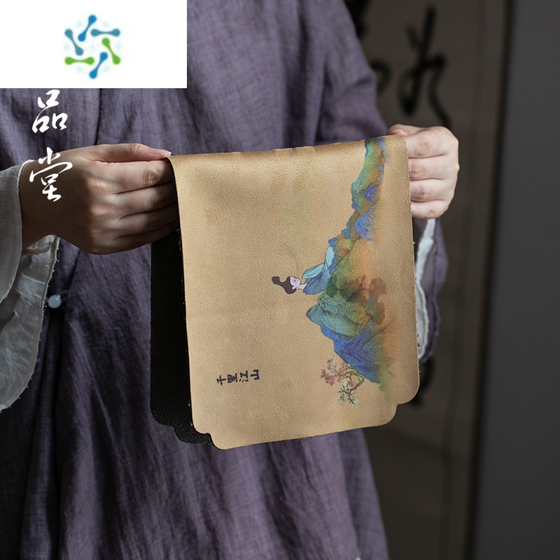 三维工匠堂 禅意仿水茶席茶巾干泡席家用桌旗吸水茶桌布茶布养壶茶巾茶具