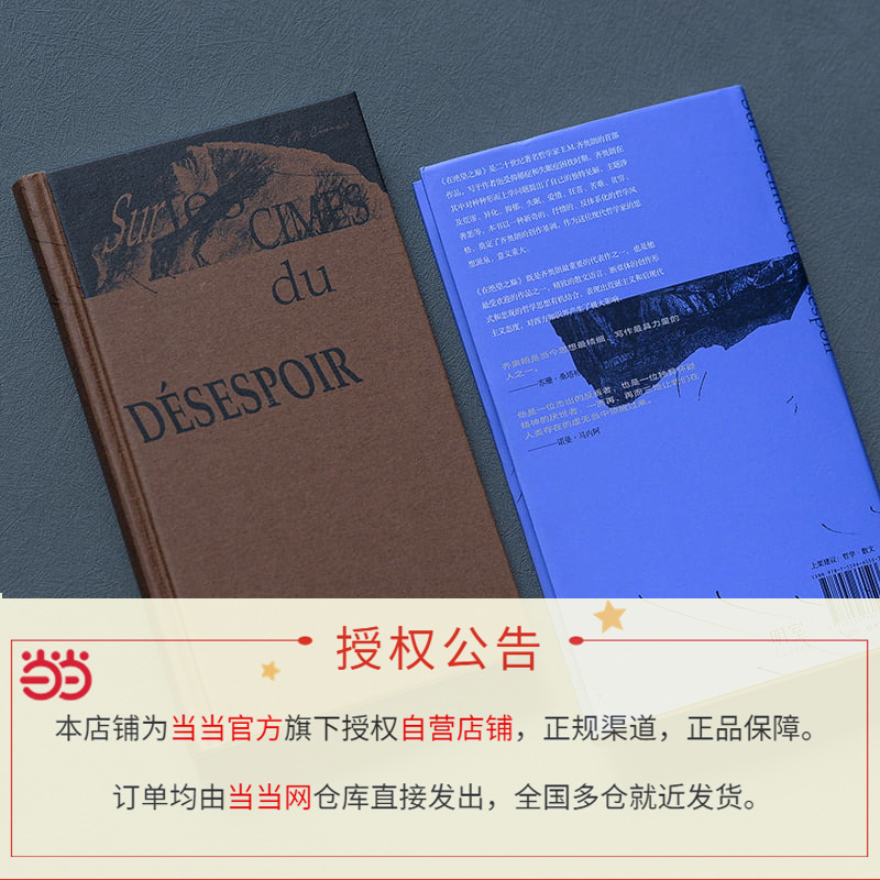 [正版]直营在绝望之巅 中文简体版 “二十世纪的尼采”现代欧洲伟大的哲学家 E.M.齐奥朗初试啼声之作 西方哲学书籍高清大图