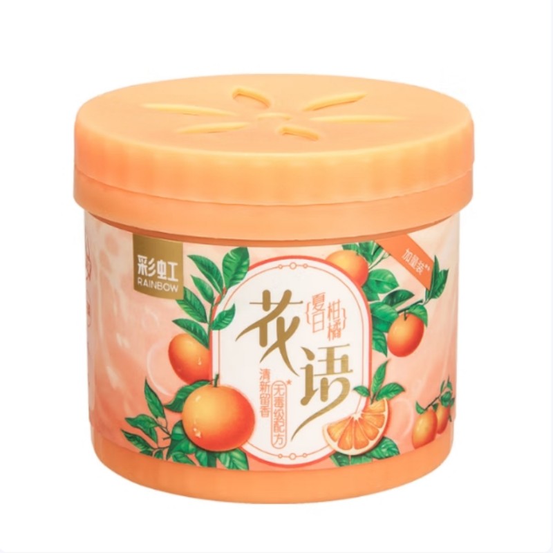 彩虹(RAINBOW) 固体清香剂-夏日柑橘(5盒装)R6301G-5