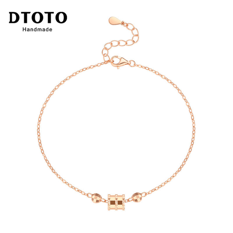 DTOTO 小蛮腰手链女纯银情侣闺蜜手镯