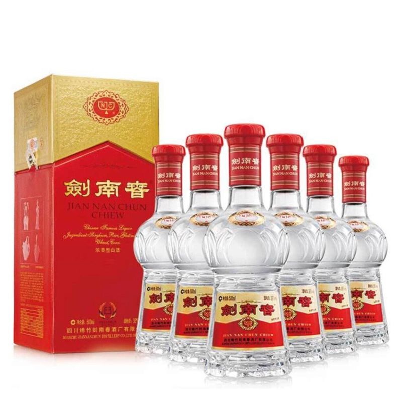 剑南春水晶剑38度500ml6整箱浓香型白酒