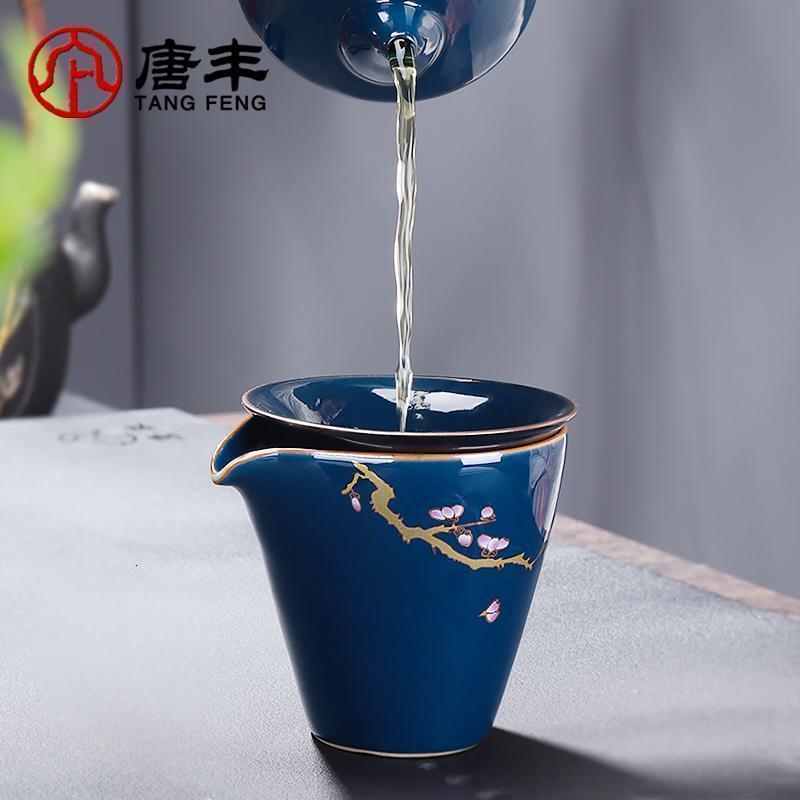家柏饰(CORATED)茶具套装家用简约霁蓝陶瓷功夫茶杯泡茶器整套功夫茶具礼盒装高清大图