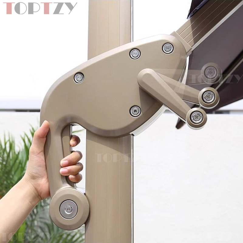 探在途 TZT5072114 户外遮阳伞庭院伞别墅露天花园罗马伞 2.5米 铝合金款高清大图