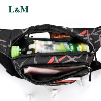 L&M男士腰包牛津纺手机包腰包男士多功能运动跑步腰包零钱包户外女款斜跨包小包骑行韩版潮流
