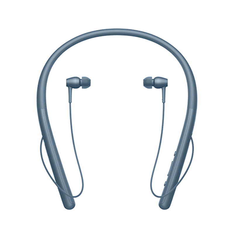 索尼(SONY)WI-H700 (月光蓝色)颈挂式无线立体声蓝牙耳机 贴心磁扣 来电震动提醒