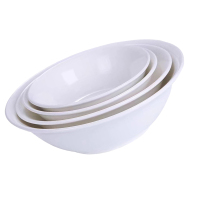 炯毅 白色碗米饭碗盛菜碗汤碗面碗汤粉碗早餐粥碗陶 白瓷碗 6斗 个
