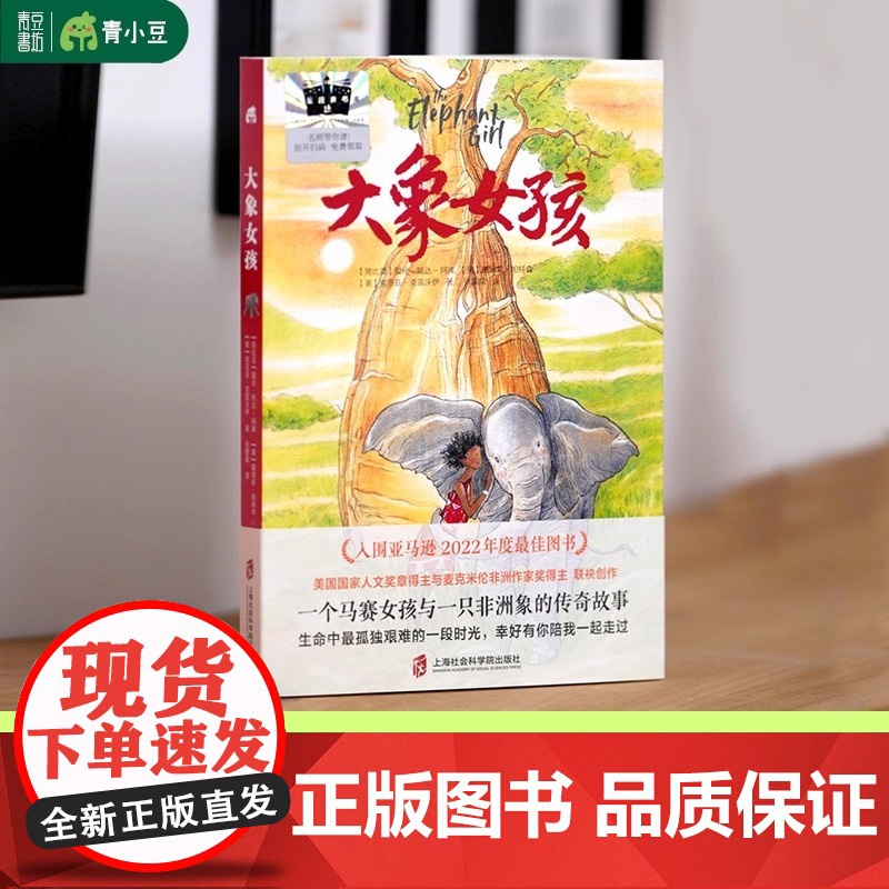 大象女孩 2024百班千人暑期书目小学生6年级名师 一个马赛女孩与一只非洲象的传奇故事女孩成长孤独艰难人与自然大奖作家高清大图