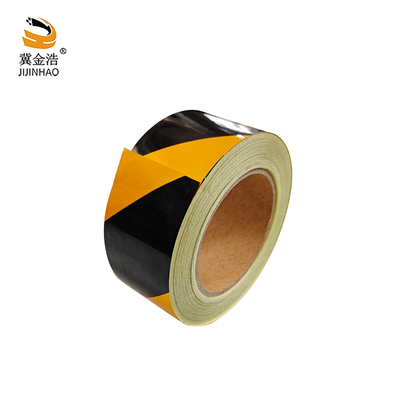 冀金浩 反光警示胶带 黄黑 10cm*25m 卷高清大图