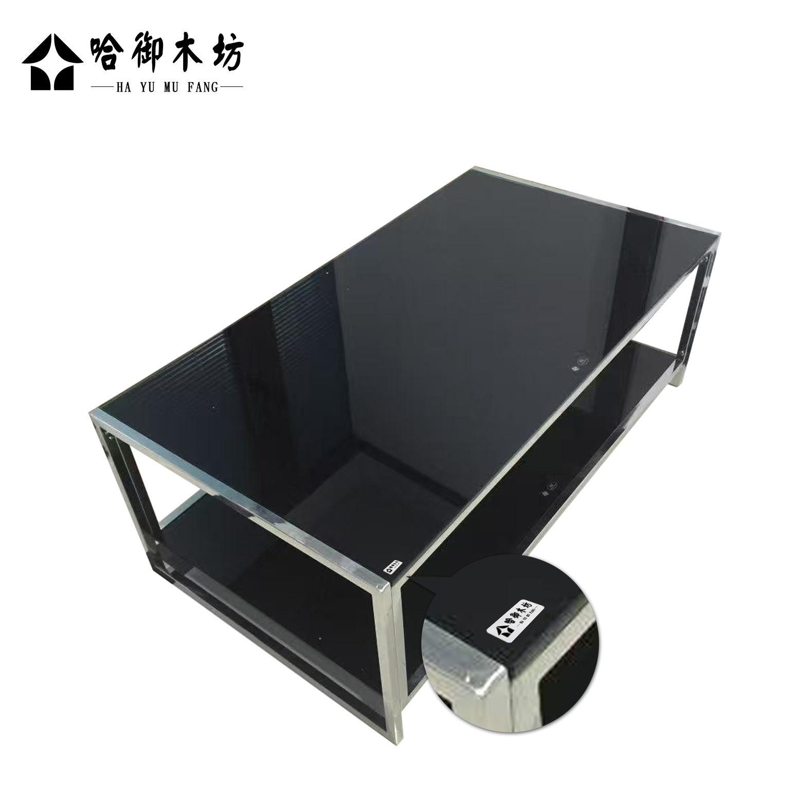 哈御木坊可定制玻璃茶几1200*600*500mm/张高清大图