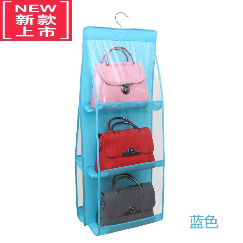 可莉允牛津布包包收纳挂袋悬挂式衣柜收纳袋布艺衣橱防尘袋收纳架挂包袋图片