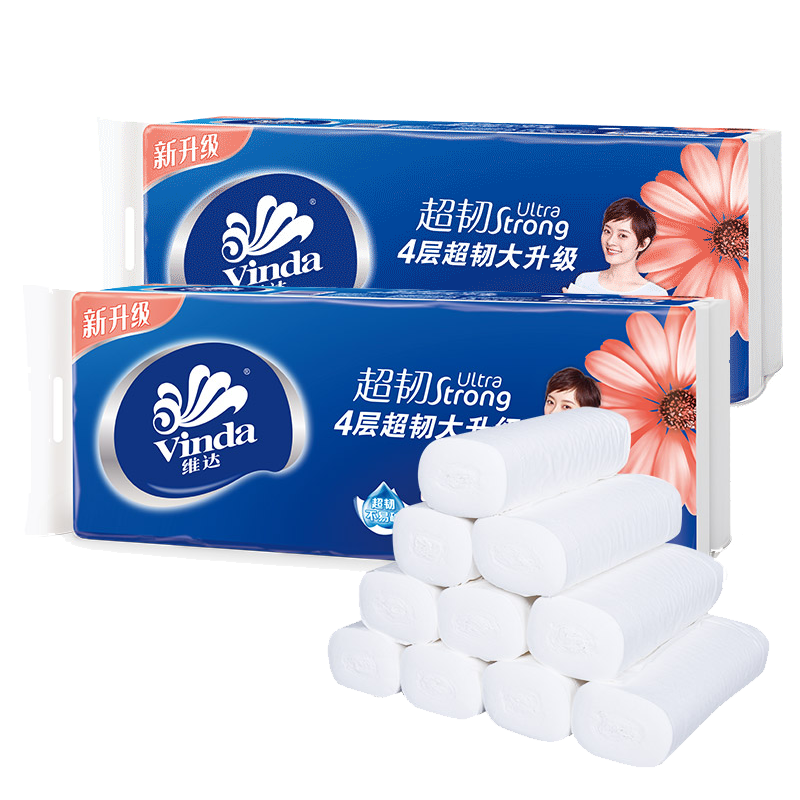 [团购]维达超韧无芯卷纸78g20卷