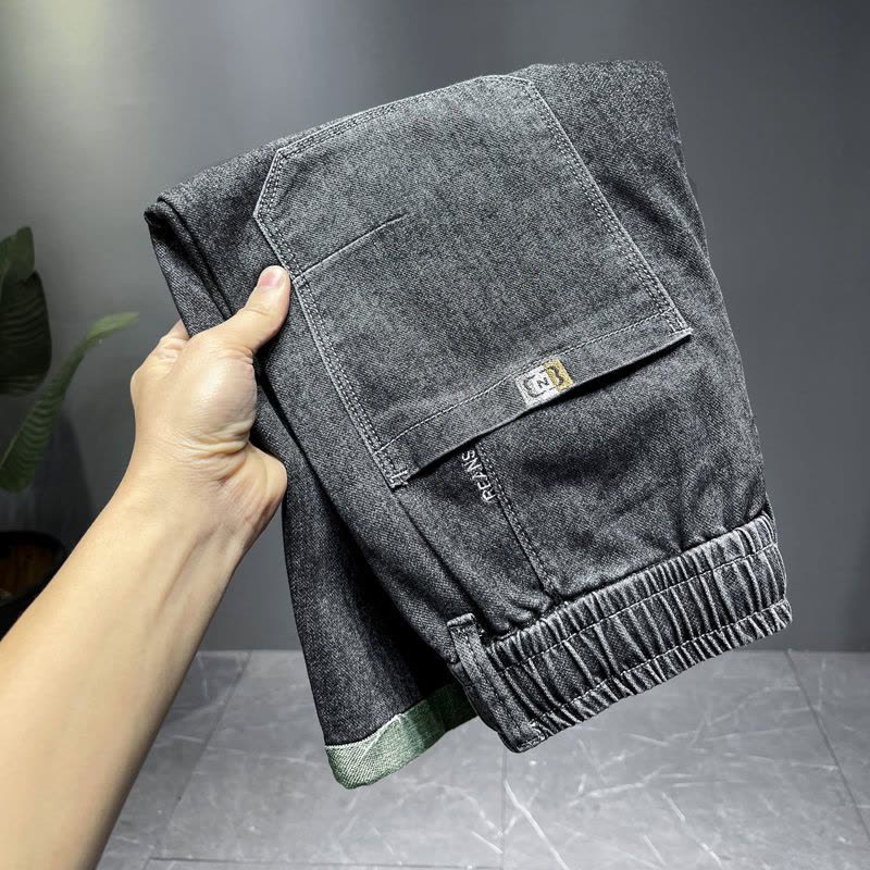 圣吉奥牛仔五分裤男2022夏季新款男士直筒宽松休闲潮牌牛仔短裤子图片