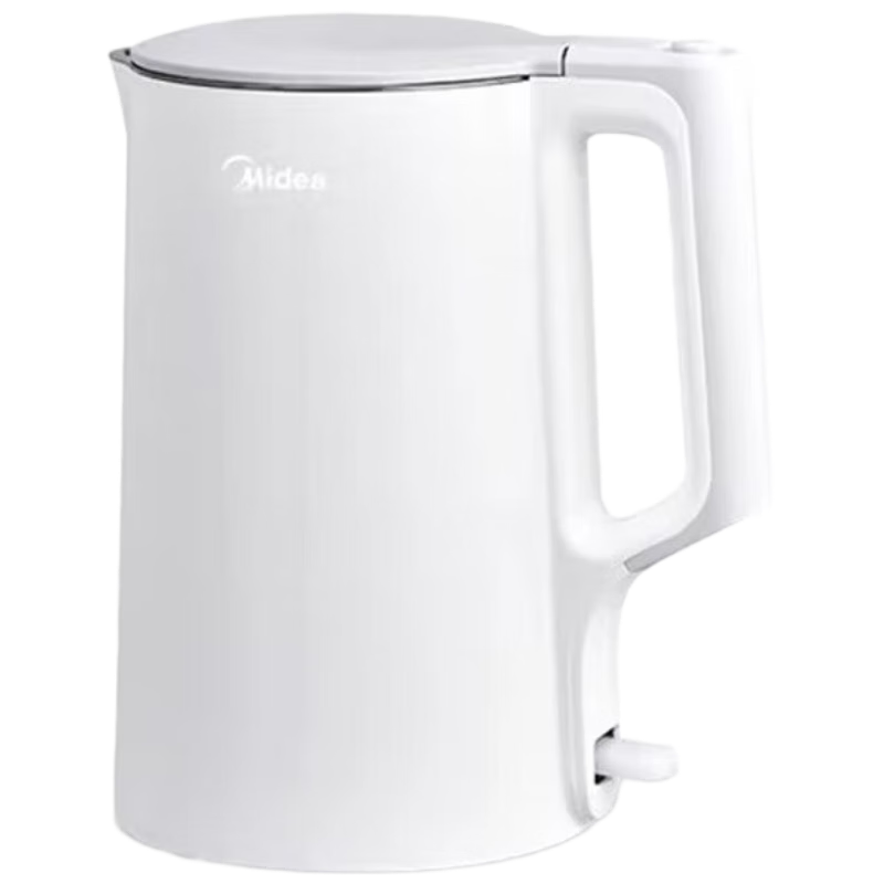 美的(Midea)电热水壶家用宿舍电热烧水壶304不锈钢无缝内胆双层挡烫电热水壶 MK-SHJ1721高清大图
