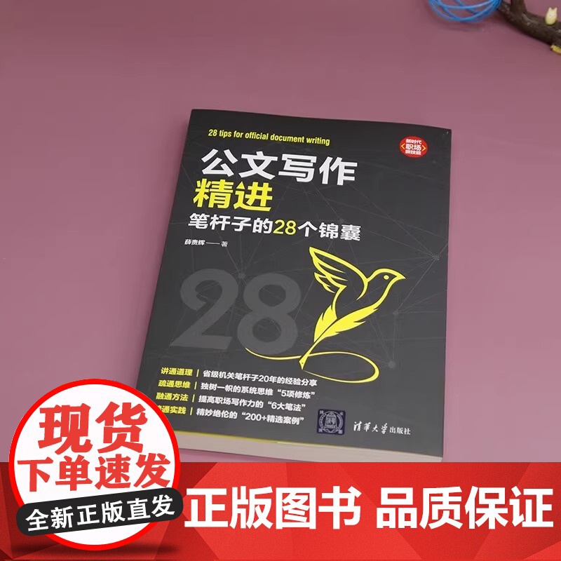 公文写作精进 笔杆子的28个锦囊 薛贵辉 写作思维结构谈写材料写作文稿秘籍规范格式标题新手实战金句范文速查大全一本通书高清大图