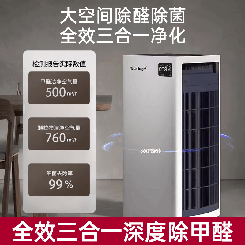 诺森柏格 空气净化器 净化 颗粒物 光催化 除甲醛 甲醛分解 uv除菌 负离子空气净化机H9高清大图