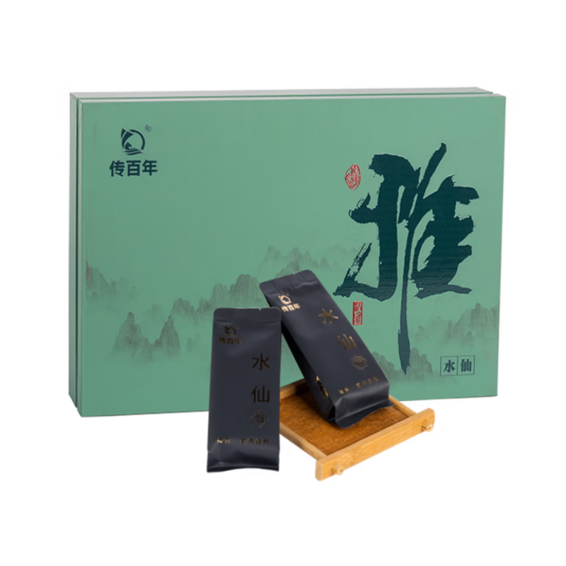 传百年经典系列茶叶【雅】水仙 乌龙茶礼盒装 255g/盒(8.5g*30泡)