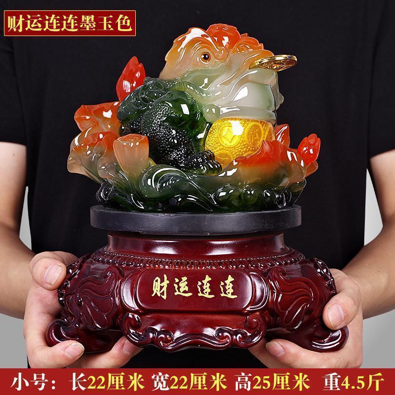 美帮汇大号金蟾摆件连连三足蟾蜍办公室客厅装饰品店铺开张开业礼品高清大图
