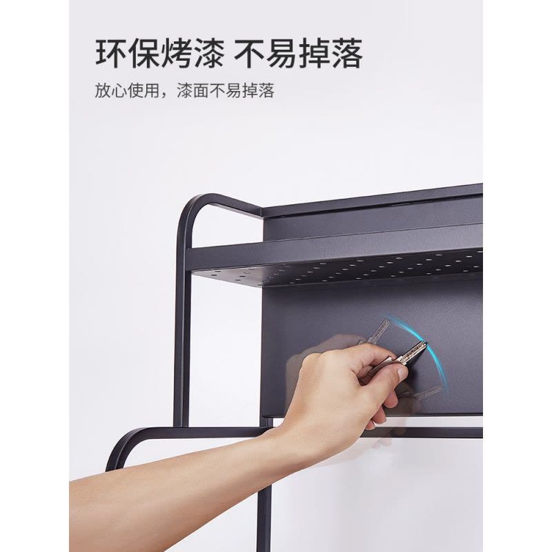 304不锈钢黑色厨房置物架用品收纳家用台面调味调料架子盒瓶大全图片