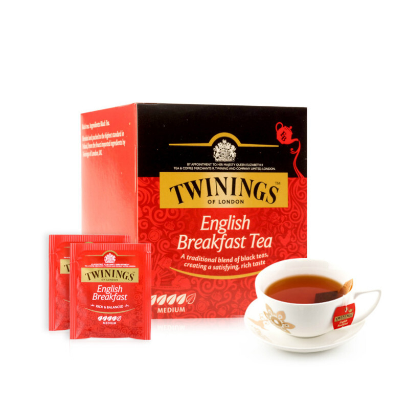 波兰进口 川宁(TWININGS) 茶叶红茶茶包 英国川宁英式早餐红茶 10包*2g 20g/盒