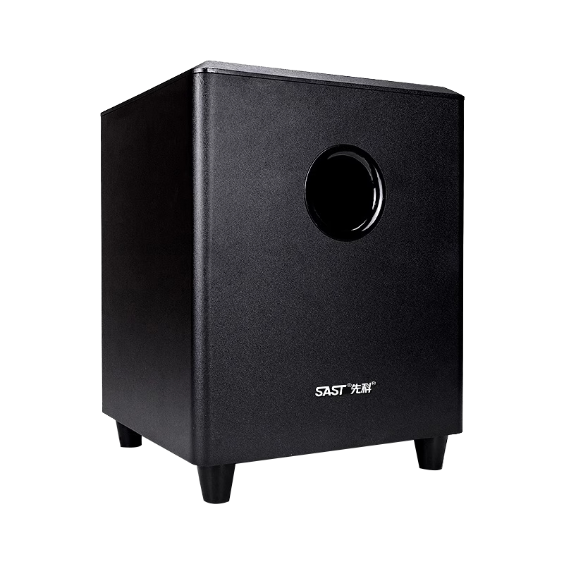 先科(SAST)有源低音炮V18 10英寸家庭影院重低音 5.1声道功放机木质音响高清大图