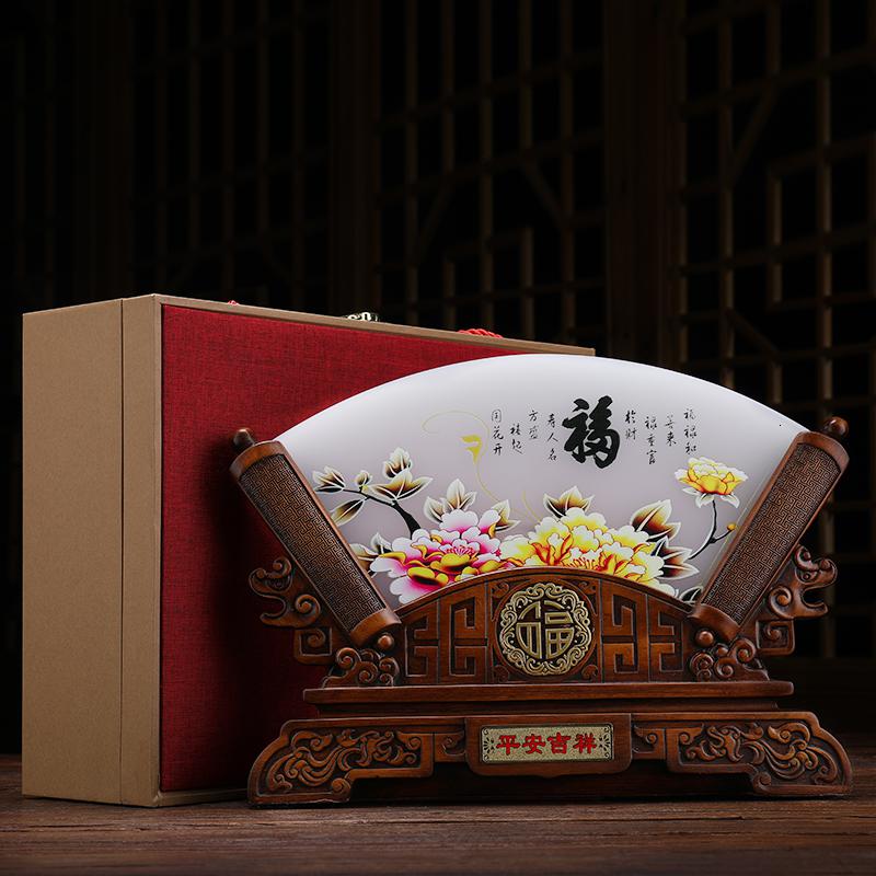 美帮汇天道酬勤中式屏风摆件中国风客厅室内茶几装饰品办公室桌书房高清大图