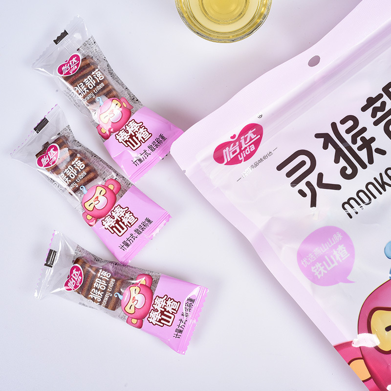 怡达 灵猴部落 山楂棒棒糖248g 儿童果丹皮棒棒糖 蜜饯果脯独立包装