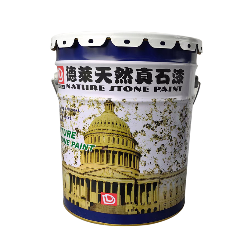 XINDELAI德莱涂料 水性环保外墙天然真石漆 50kg 桶