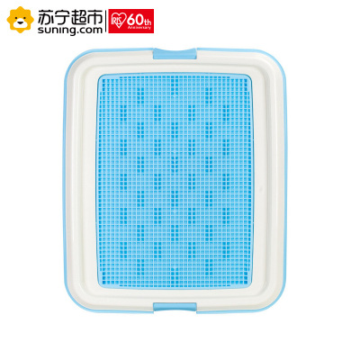 爱丽思(IRIS)平板宠物用品狗厕所便盆带网格TFT650泰迪 蓝色