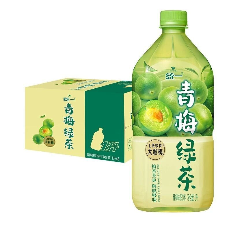 统一冰绿茶青梅绿茶1l8瓶视频
