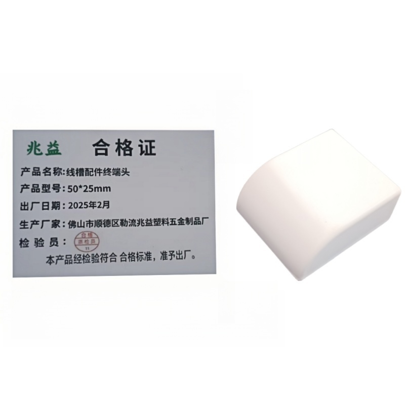 兆益 线槽配件终端头 50*25mm 个