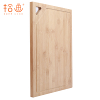 拾画竹砧板三角型提手切菜板宝宝辅食板两件套装送砧板架40*29*1.7+33*23*1.7cm