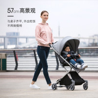 [苏宁品牌推荐]YUYU悠悠第8代高景观超轻便婴儿车可坐可躺便携上飞机BB儿童推车