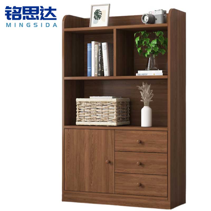 铭思达书柜三层80cm台高清大图