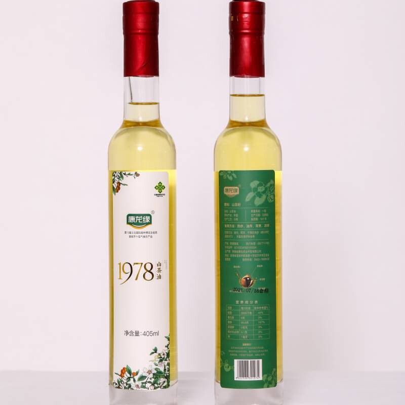 康龙缘绿色食品认证山茶油纯正茶籽油2物理压榨一级食用油礼盒装