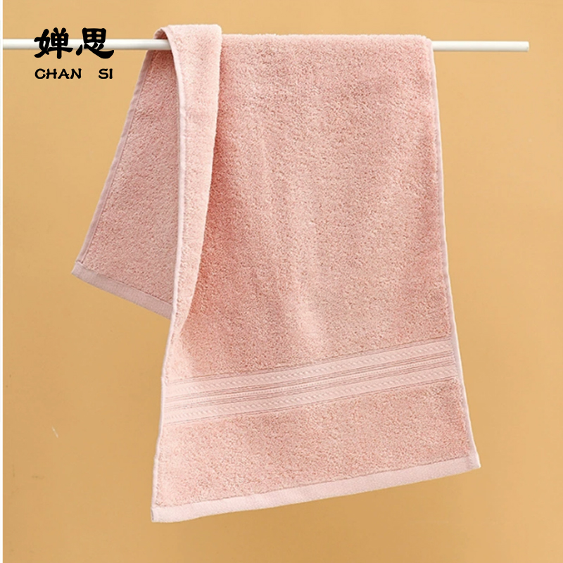 婵思 CQC0250255 花样年华长绒棉浴巾70*140cm/500g 米灰 浴巾高清大图