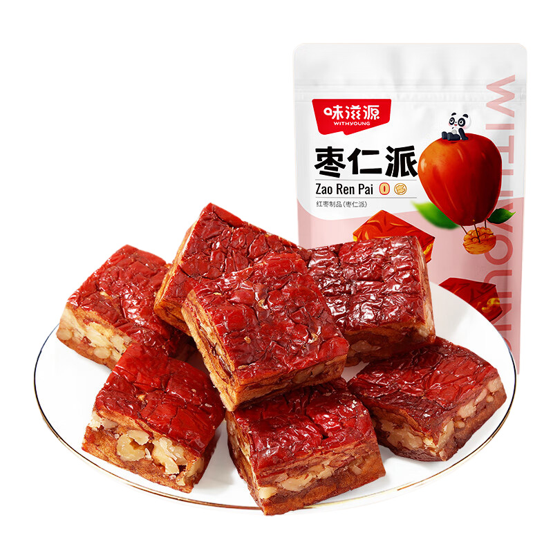 味滋源枣仁派无核便携清甜不腻开袋即食休闲美味零食252g