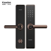 凯迪仕(Kaadas)智能锁A8曜石黑指纹锁家用防盗门锁电子密码锁防猫眼锁APP蓝牙解锁